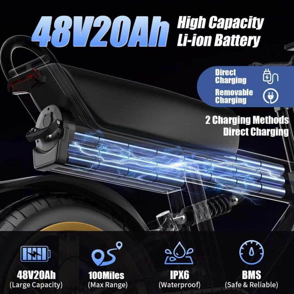 Misodo F20 Electric Dirt Bike High-capacity battery