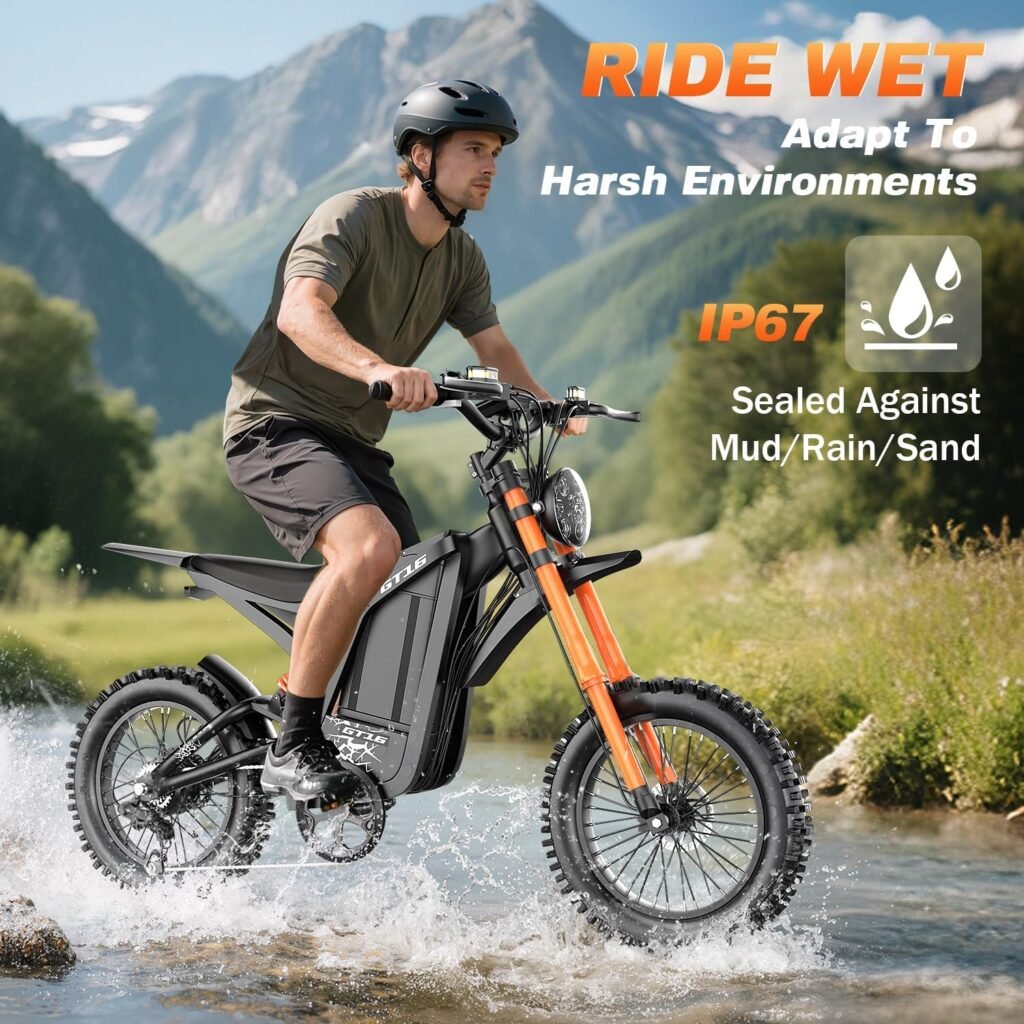Misodo electric dirt bike for rain and mud IP67