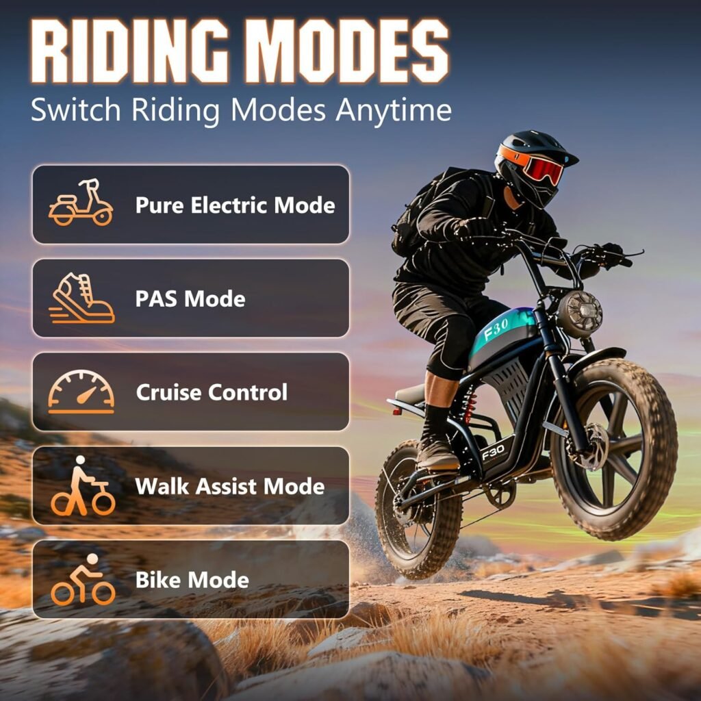 Misodo F30 electric bike riding modes