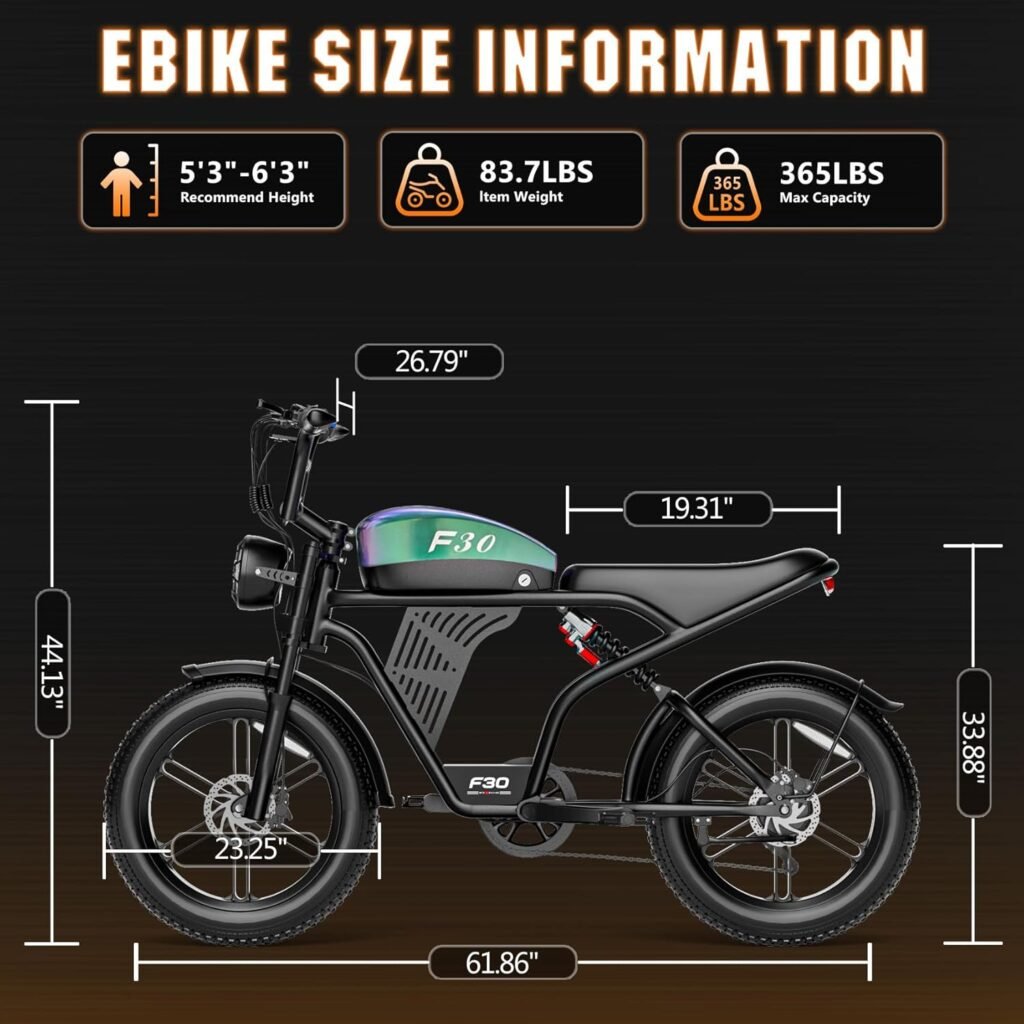 Misodo F30 ebike size