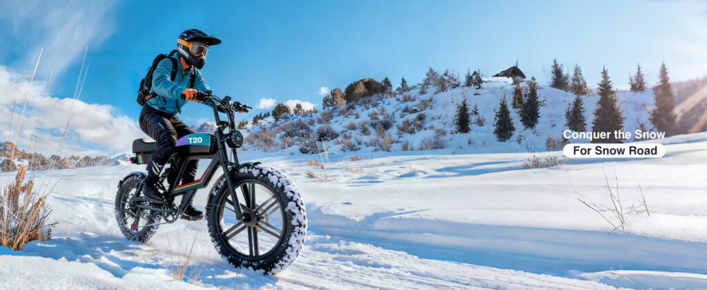 Misodo electric dirt bike for snow and winter terrain