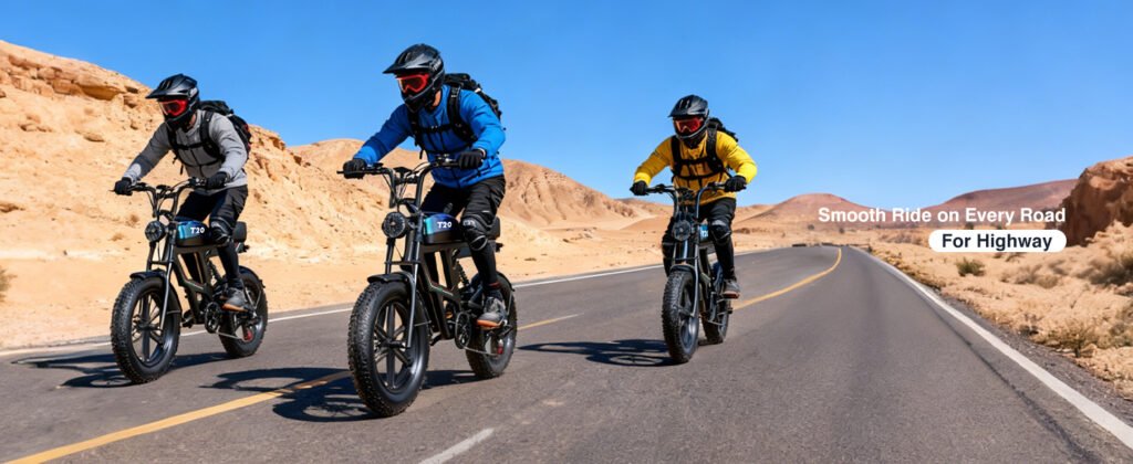 Misodo electric dirt bike riding for highway